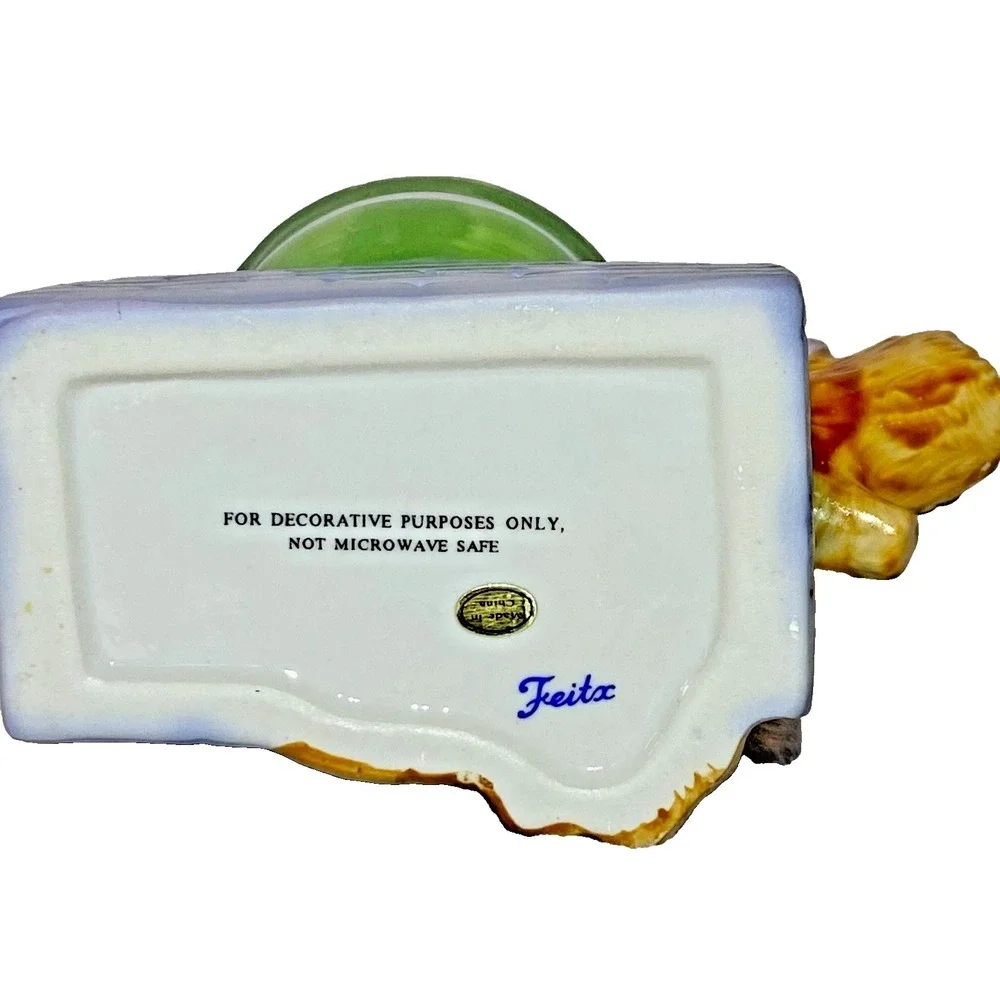 Teapot Humpty Dumpty Feitx Ceramic Figural Nursery Rhyme Whimsical Vintage Decor